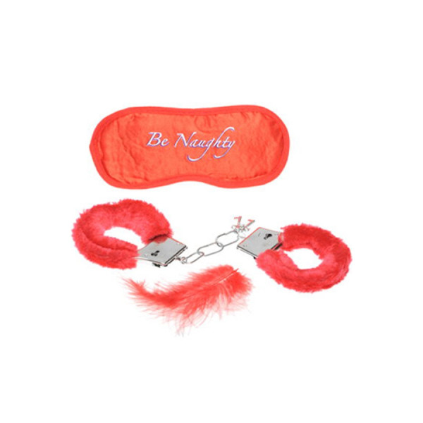 Kit masque menottes duvet et plume 